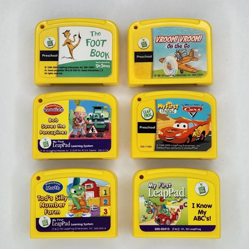 Lot of 6 Leap Frog My First Leap Pad Game Cartridges